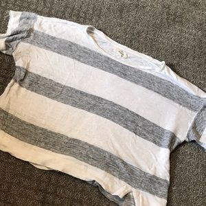 Madewell Linen Crop Tee